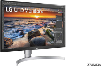 Buy LG,LG Electronics UHD 4K Monitor - 27UN83A-W, 27 inch, IPS Monitor, 60 Hz,5 ms,3840 x 2160 px, USB Type-C, sRGB 99%, Radeon FreeSync, White - Gadcet.com | UK | London | Scotland | Wales| Ireland | Near Me | Cheap | Pay In 3 | Monitors
