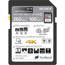 Buy Sony,Sony 64GB SDXC Secure Digital Flash Memory Card - EXTRA PROfessional Series Class 10 UHS-II/U3 (Read 260MB/s Write 100MB/s) - SF64M, SF-M64/T - Gadcet.com | UK | London | Scotland | Wales| Ireland | Near Me | Cheap | Pay In 3 | Hardware
