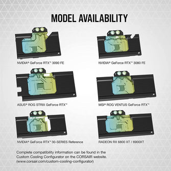 Buy Corsair,Corsair Hydro X Series XG7 RGB 30 Series REFERENCE GPU Water Cooler Suitable for NVIDIA GeForce RTX (3090) - Gadcet.com | UK | London | Scotland | Wales| Ireland | Near Me | Cheap | Pay In 3 | Computers