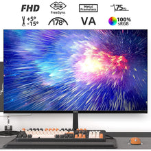 CHiQ,CHiQ 22P610FS 21.5 Inch Full HD (1920x1080) Monitor, 100% sRGB, 75Hz, Anti Glare, Ultra Slim, Metal Frameless,Tilt Adjustment, FreeSync/FPS, Low Blue Light, HDMI/VGA/Audio Output - Gadcet.com