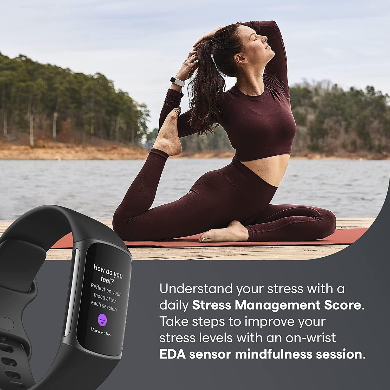 Buy Fitbit,Fitbit Charge 5 Fitness Tracker - Graphite  Black - Gadcet.com | UK | London | Scotland | Wales| Ireland | Near Me | Cheap | Pay In 3 | smartwatch