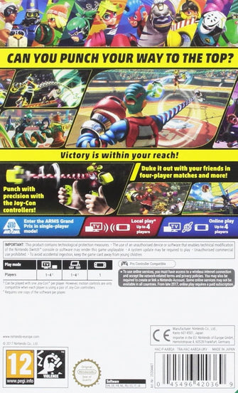 Buy Nintendo,ARMS for Nintendo Switch - Gadcet.com | UK | London | Scotland | Wales| Ireland | Near Me | Cheap | Pay In 3 | Games