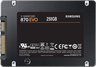 Buy Samsung,Samsung 870 EVO 250GB SSD Internal Hard Drive - Gadcet.com | UK | London | Scotland | Wales| Ireland | Near Me | Cheap | Pay In 3 | Hard Drives