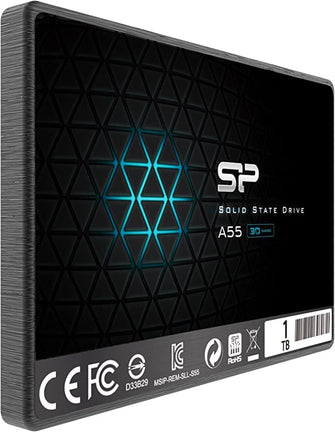 Silicon Power-512GB SSD 3D NAND A55 SLC Cache Performance Boost SATA III 2.5" 7mm (0.28") Internal Solid State Drive