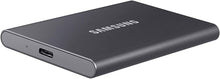 Buy Samsung,Samsung T7 500GB Portable SSD Hard Drive Titanium Grey - Gadcet.com | UK | London | Scotland | Wales| Ireland | Near Me | Cheap | Pay In 3 | Hard Drives