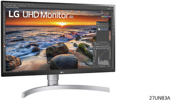 Buy LG,LG Electronics UHD 4K Monitor - 27UN83A-W, 27 inch, IPS Monitor, 60 Hz,5 ms,3840 x 2160 px, USB Type-C, sRGB 99%, Radeon FreeSync, White - Gadcet.com | UK | London | Scotland | Wales| Ireland | Near Me | Cheap | Pay In 3 | Monitors