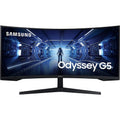 Buy Samsung,Samsung Odyssey G5 LC34G55TWWRXXU 34" 1000R Curved Gaming Monitor - 165Hz, 1ms, 1440p WQHD, Freesync Premium, HDR10, HDMI, Displayport, Black - Gadcet.com | UK | London | Scotland | Wales| Ireland | Near Me | Cheap | Pay In 3 | Monitors