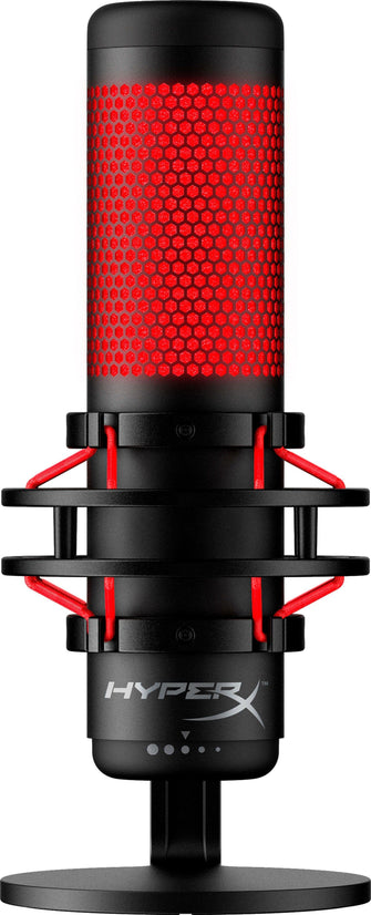 HP HyperX 4P5P6AA QuadCast – Standalone Microphone for streamers, content creators and gamers PC, PS4, and Mac Black