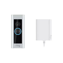 Ring Smart Video Doorbell Pro With Plug In Adaptor - Silver