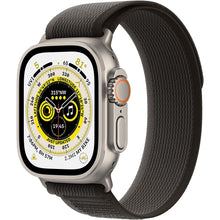 Apple,Apple Watch Ultra (GPS + Cellular), 49mm Titanium Case with Black/Grey trail Loop - Gadcet.com