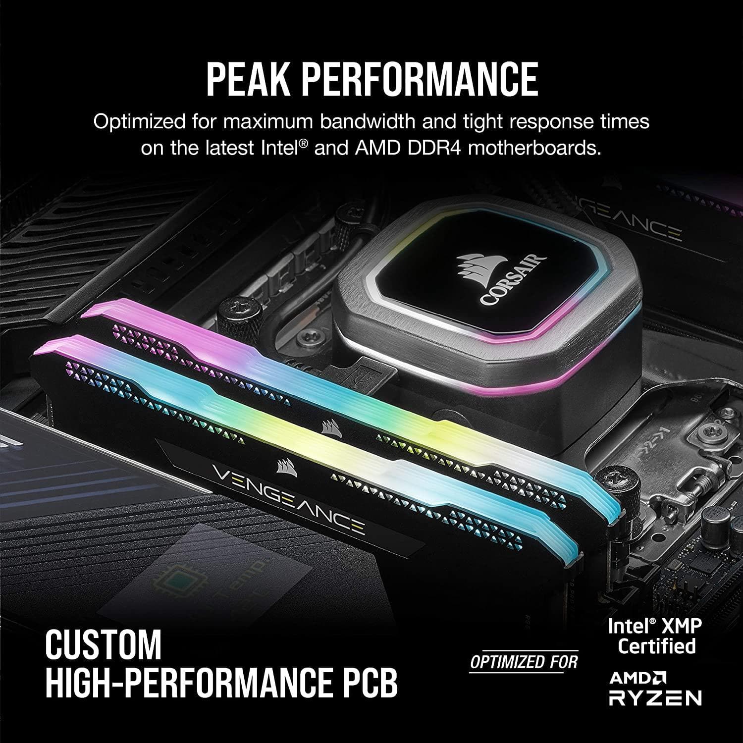 Buy Corsair,Corsair Vengeance RGB PRO SL 16 GB (2x8 GB) DDR4 3600 MHz C18, Illuminated Desktop Memory Kit (10 Individually Addressable RGB LEDs, Optimised for Bandwidth and Response Times), Black - Gadcet.com | UK | London | Scotland | Wales| Ireland | Near Me | Cheap | Pay In 3 | RAM