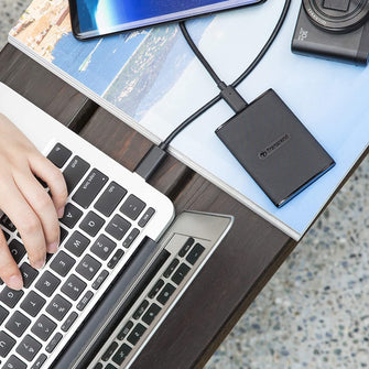 Transcend 1TB ESD270C Portable SSD USB 3.1 Gen 2 USB Type-C, Up to 520/460 MB/s - TS1TESD270C