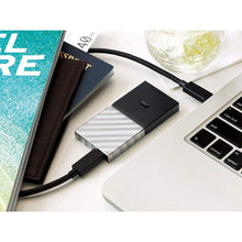Buy WD,Western Digital WD My Passport Portable SSD 512GB, Black/Silver - Gadcet.com | UK | London | Scotland | Wales| Ireland | Near Me | Cheap | Pay In 3 | Hard Drives