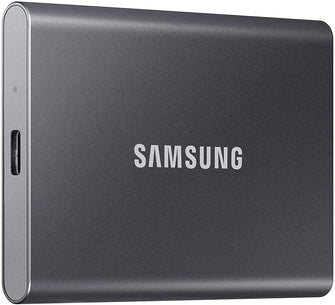 Buy Samsung,Samsung T7 500GB Portable SSD Hard Drive Titanium Grey - Gadcet.com | UK | London | Scotland | Wales| Ireland | Near Me | Cheap | Pay In 3 | Hard Drives