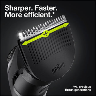 Braun,Braun Beard Trimmer Series 3 & Hair Clippers with Gillette Fusion5 ProGlide Razor, 39 Length Settings, BT3240, Black/Blue - Gadcet.com