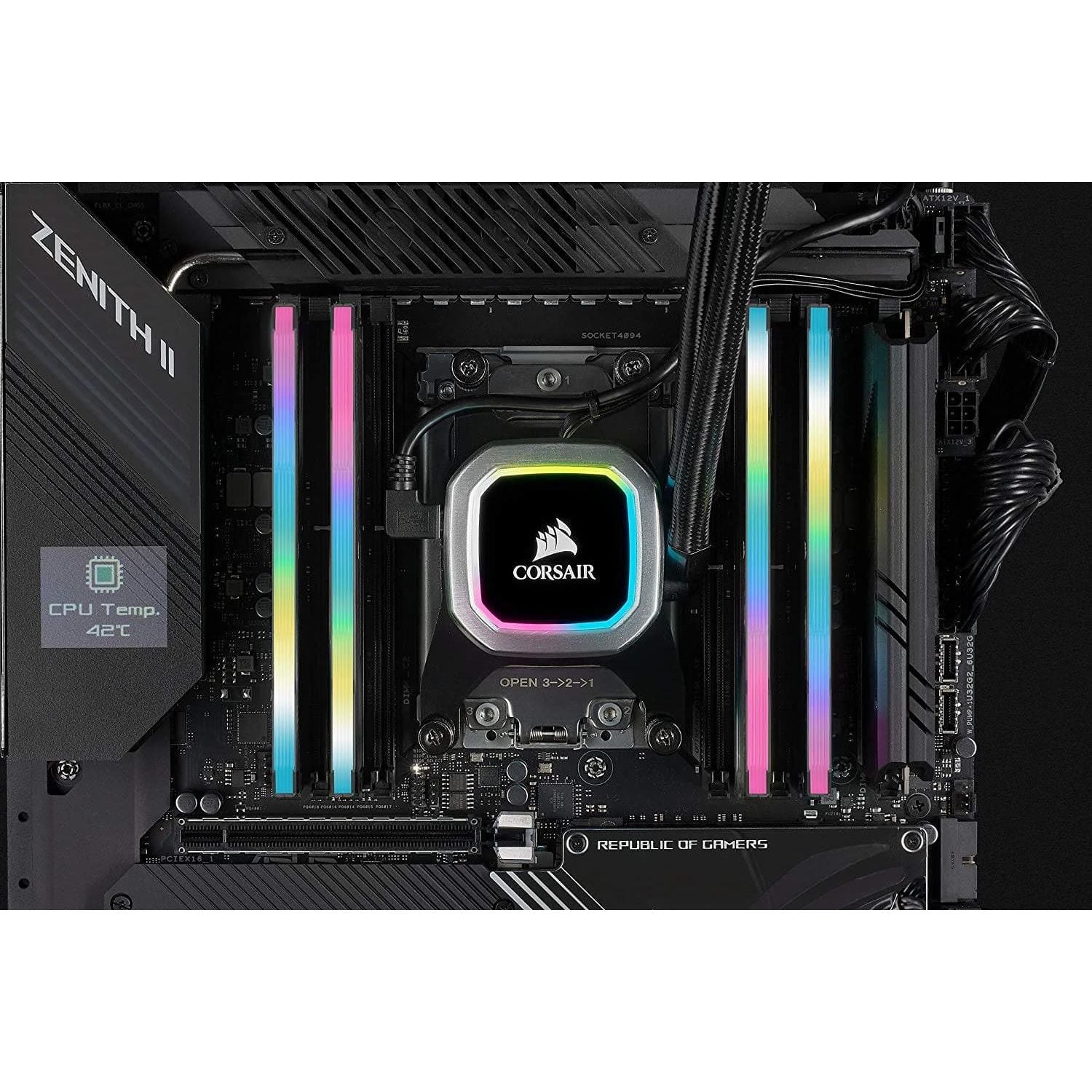 Buy Corsair,Corsair Vengeance RGB PRO SL 16 GB (2x8 GB) DDR4 3600 MHz C18, Illuminated Desktop Memory Kit (10 Individually Addressable RGB LEDs, Optimised for Bandwidth and Response Times), Black - Gadcet.com | UK | London | Scotland | Wales| Ireland | Near Me | Cheap | Pay In 3 | RAM