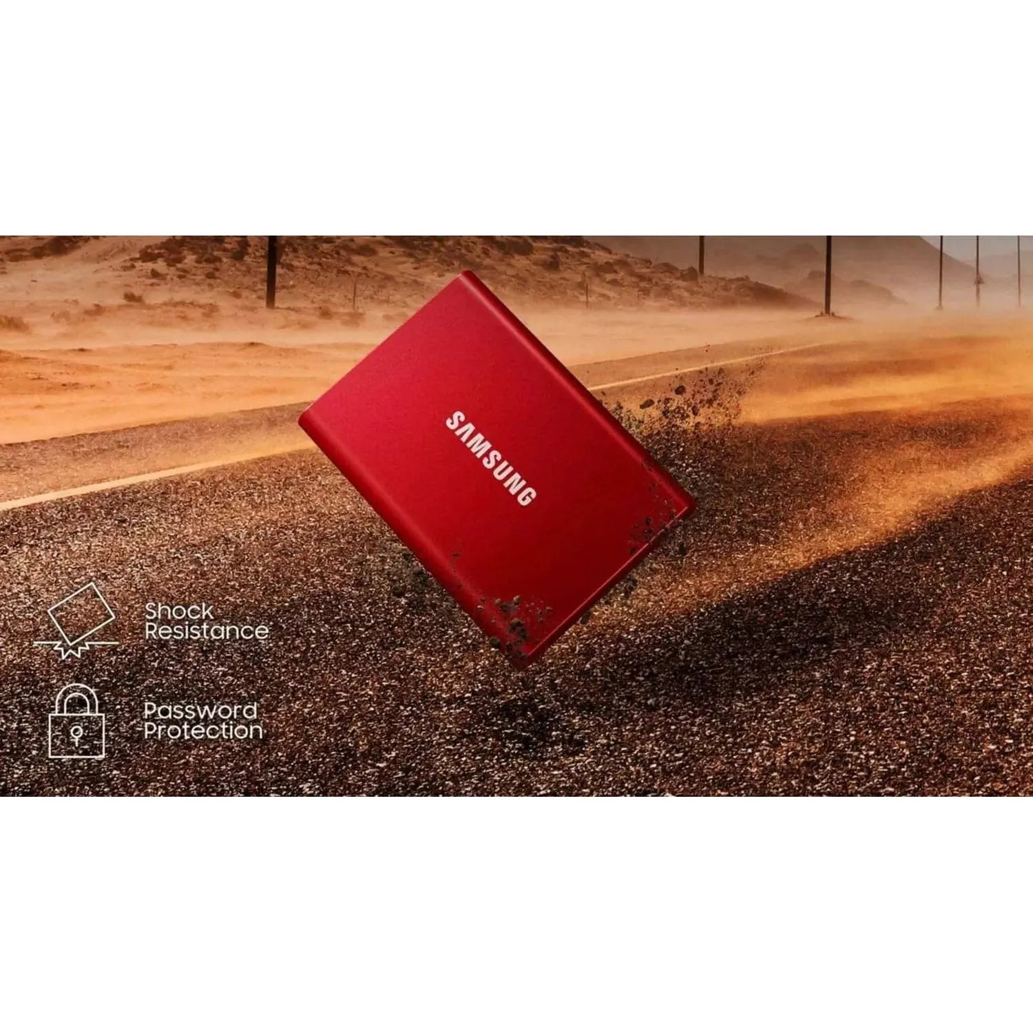 Samsung T7 USB 3.2 Gen 2 500GB Portable SSD Hard Drive