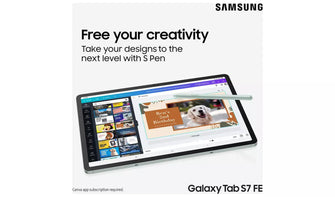 Samsung,Samsung Galaxy Tab S7 FE 12.4 Inch 64GB Wi-Fi Tablet - Mystic Black - Gadcet.com