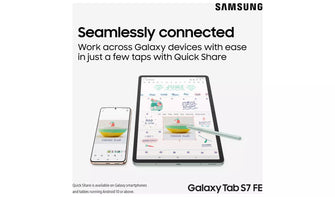Samsung,Samsung Galaxy Tab S7 FE 12.4 Inch 64GB Wi-Fi Tablet - Mystic Black - Gadcet.com
