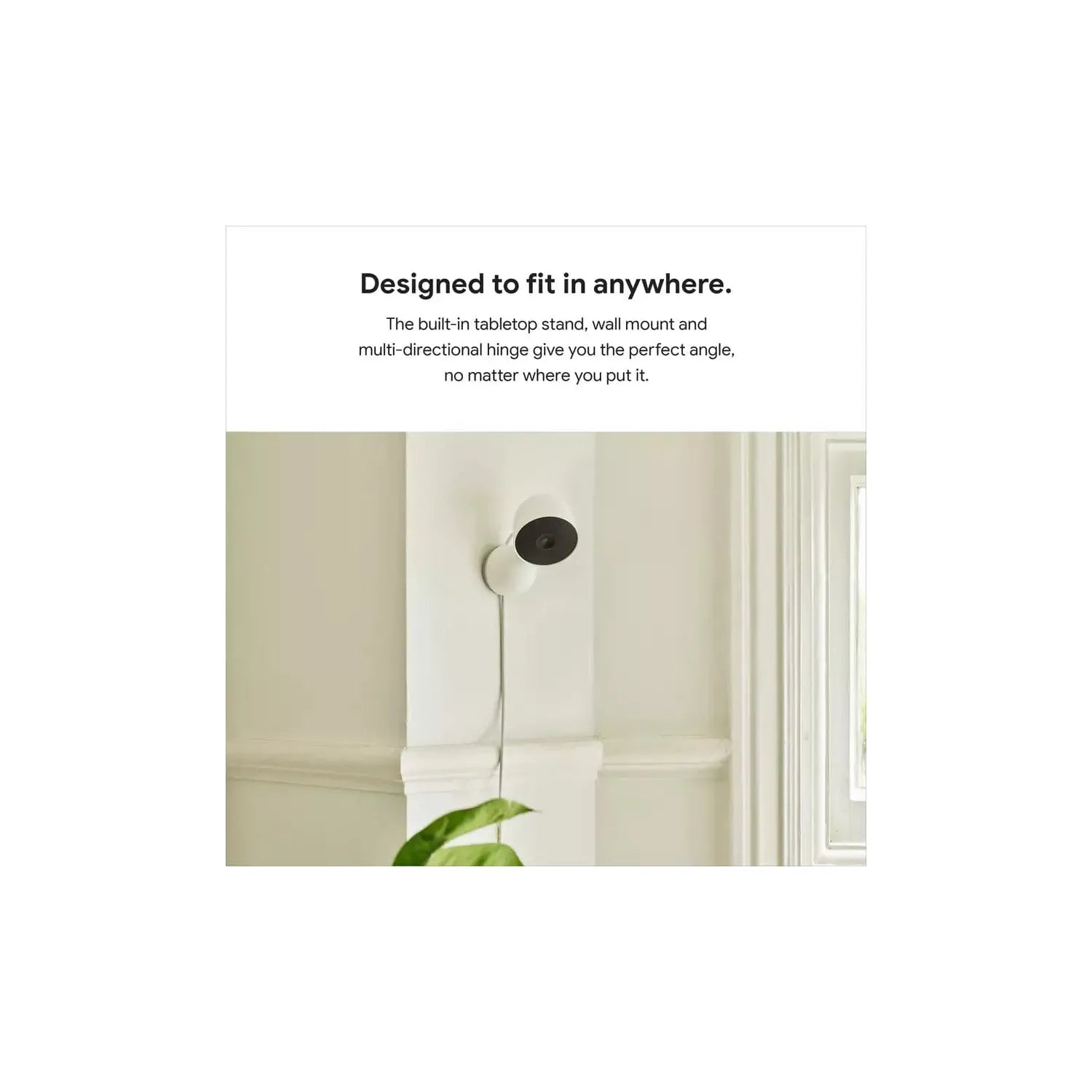 Google Nest Cam Wired Indoor Home Security Camera