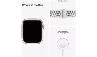 Buy Apple,Apple Watch Nike Series 7 GPS 45mm - Starlight/ Sport Band - Gadcet.com | UK | London | Scotland | Wales| Ireland | Near Me | Cheap | Pay In 3 | smart watch
