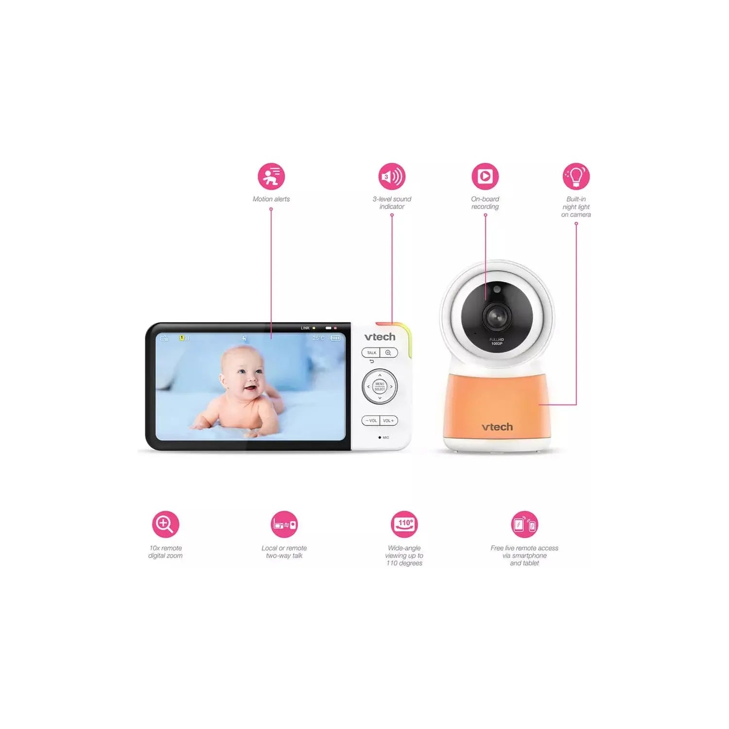 VTech,VTech RM5754HD Smart Video Monitor - Gadcet.com