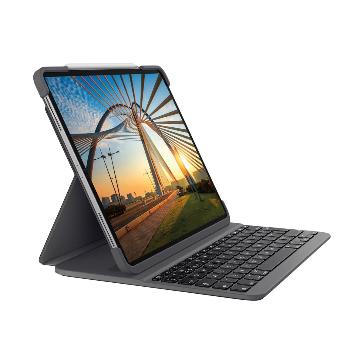 Logitech,Logitech 920-009689 Slim Folio Pro Case with Bluetooth Keyboard for iPad Pro 11" - Black - Gadcet.com