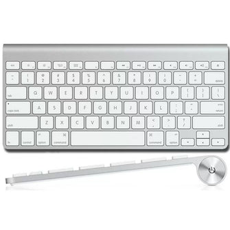 Apple,Apple Magic Keyboard A1314 - White/Silver - Gadcet.com