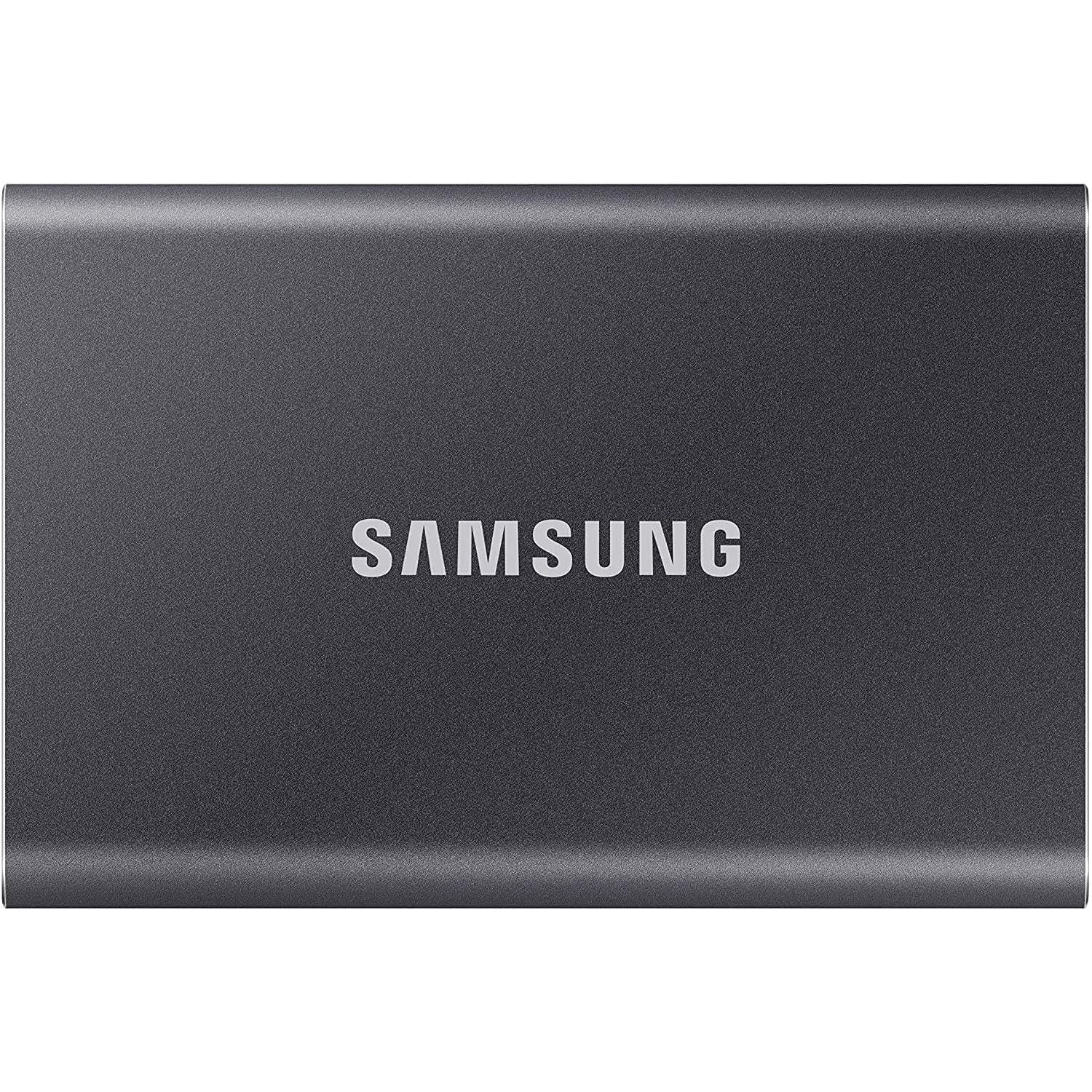 Buy Samsung,Samsung T7 500GB Portable SSD Hard Drive Titanium Grey - Gadcet.com | UK | London | Scotland | Wales| Ireland | Near Me | Cheap | Pay In 3 | Hard Drives