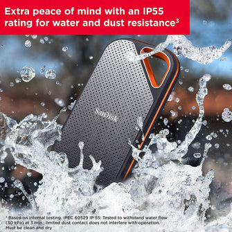 Buy Sandisk,SanDisk Extreme PRO 2TB portable NVMe SSD, USB-C, up to 2000MB/s read & 2000MB/s write speed, ruggedised & water-resistant, carabiner loop - Gadcet.com | UK | London | Scotland | Wales| Ireland | Near Me | Cheap | Pay In 3 | Hard Drives