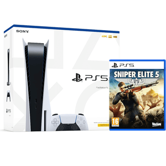 Buy playstation,PlayStation 5 Console Disc Edition + Sniper Elite 5 for PS5 Game (Bundle) - Gadcet.com | UK | London | Scotland | Wales| Ireland | Near Me | Cheap | Pay In 3 | Video Game Consoles