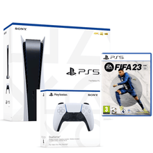 Buy playstation,PlayStation 5 Console Disc Edition + With Extra PS5 DualSense Wireless Controller + Fifa 23 PS5 Game (Bundle) - Gadcet.com | UK | London | Scotland | Wales| Ireland | Near Me | Cheap | Pay In 3 | Video Game Consoles