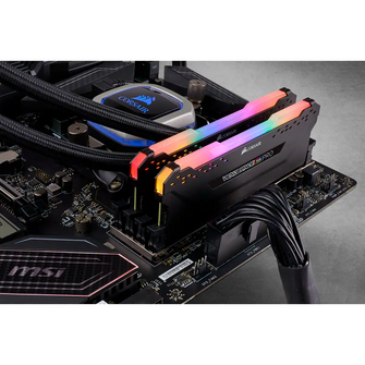 Corsair Vengeance® RGB PRO Intel XMP Certified 16GB (2 x 8GB) DDR4 DRAM 3600MHz C18 Memory Kit — Black