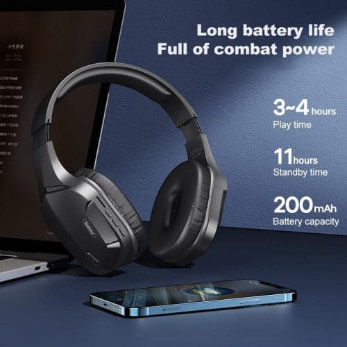 Remax,REMAX RB-750HB Wireless Gaming Bluetooth V5.0 Headphone (Black) - Gadcet.com
