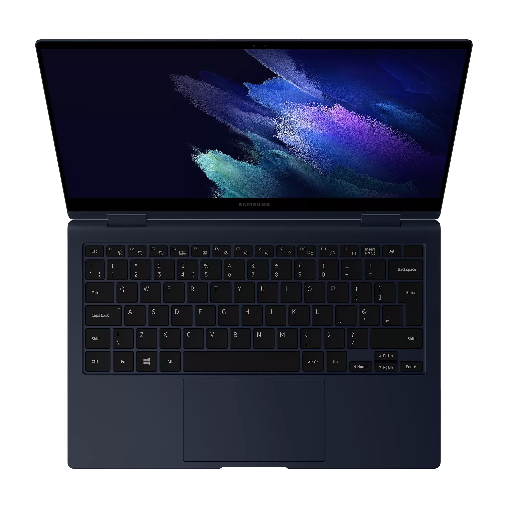 Samsung,Samsung NP950QDB-KB1 Galaxy Book Pro 360 Intel Core i7 16GB RAM 512 GB SSD, Integrated Graphics, TouchScreen 2 in 1 Laptop - Mystic Blue - Gadcet.com