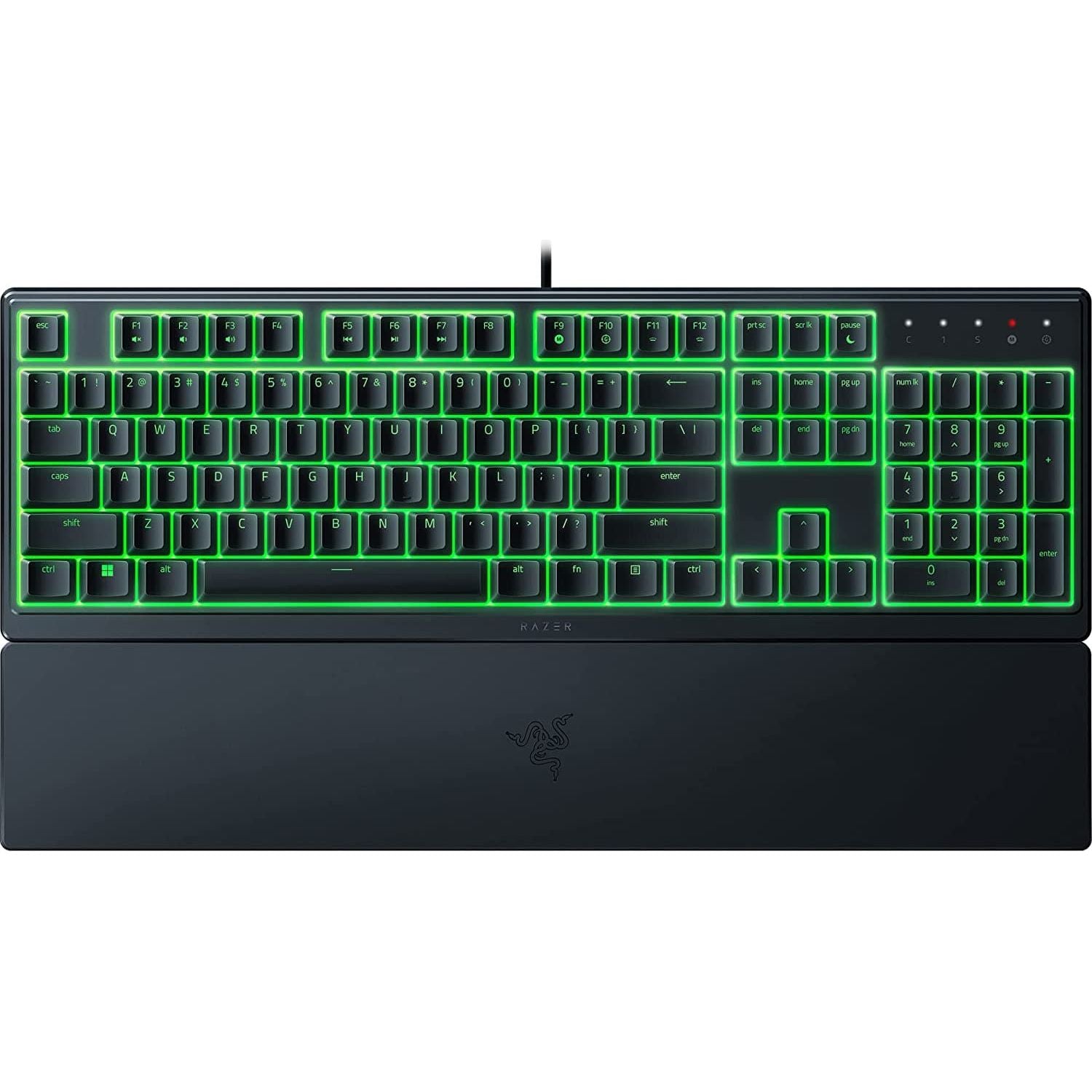 Razer,Razer Ornata V3 X - Low-profile membrane Keyboard Chroma RGB (Hybrid Membrane Switch, Ergonomic Wrist Rest) UK Layout | Black - Gadcet.com
