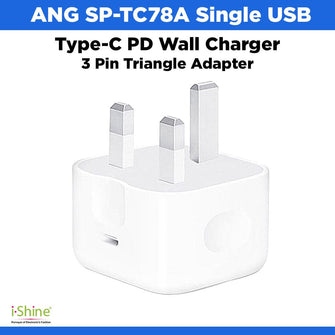 ANG Single USB Type-C PD Wall Charger 3 Pin Triangle Adapter | Gadcet ...