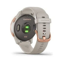 Garmin,Garmin Venu, GPS Smartwatch with Bright Touchscreen Display, Features Music, Body Energy Monitoring, Animated Workouts, Pulse Ox Sensors and More, Light Sand with Rose Gold - Gadcet.com