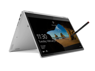 Lenovo,Lenovo Ideapad C340-14API 14" Full HD Touchscreen Convertible Laptop AMD Ryzen 3 3200U @ 2.6-GHz, 8GB RAM, 128GB SSD, Windows 10 Home - Silver - Gadcet.com