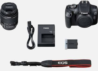Canon,Canon EOS-2000D DSLR camera EF-S 18-55 mm IS II 24.1 MP Black Optical viewfinder, Built-in flash, Wi-Fi, Full HD Video - Gadcet.com