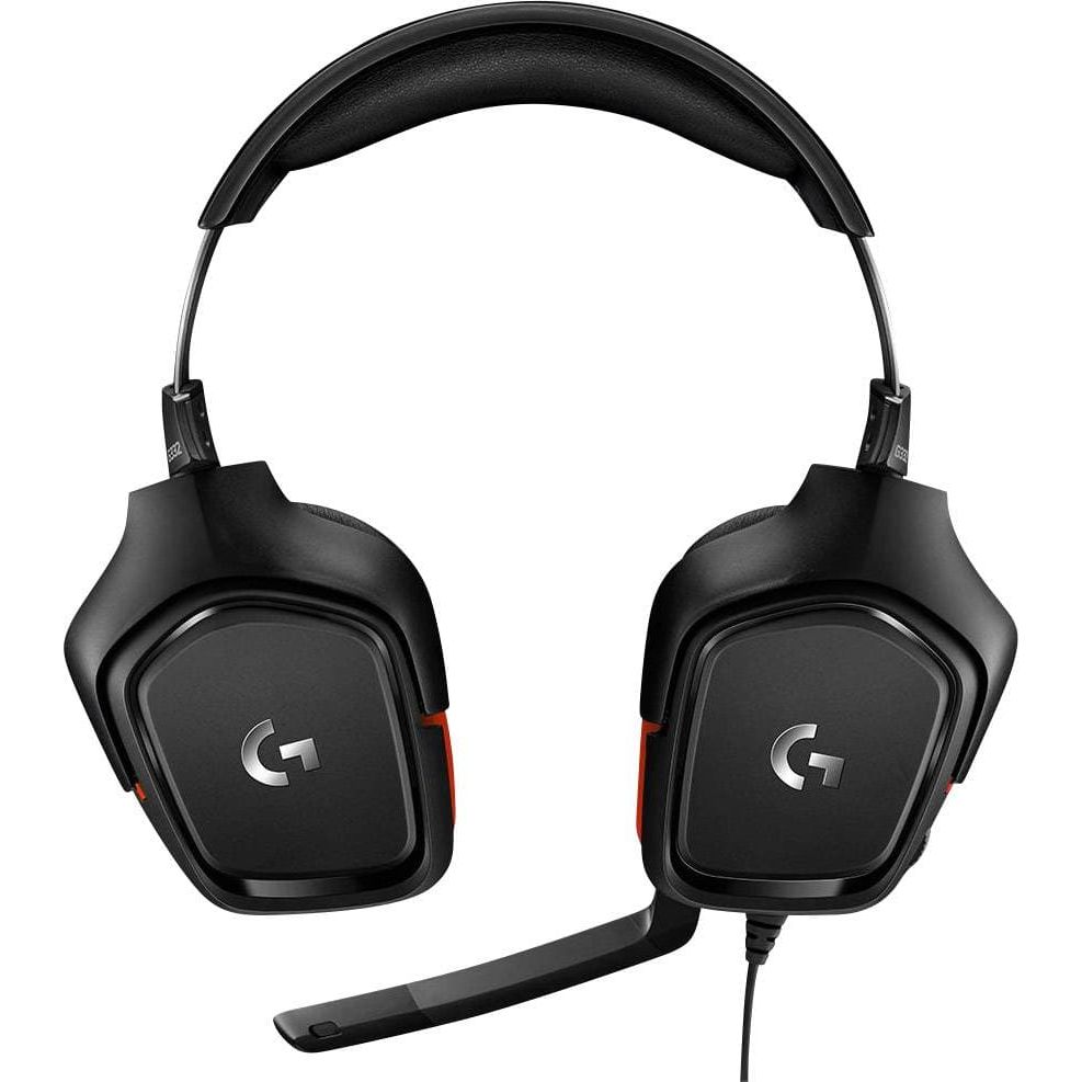 Logitech Gaming G332 Gaming Over-ear headset Corded Stereo Black, Red Volume control, Microphone mute