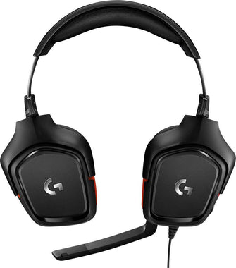 Logitech Gaming G332 Gaming Over-ear headset Corded Stereo Black, Red Volume control, Microphone mute