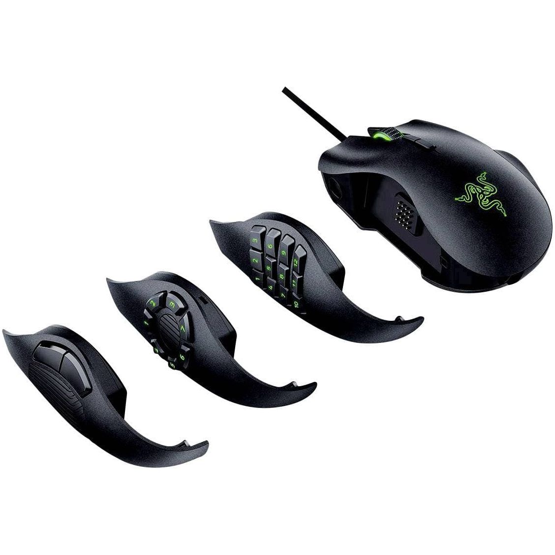 RAZER Naga Trinity Gaming mouse USB Optical Black 19 Buttons 16000 dpi Backlit, Ergonomic