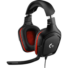 Logitech Gaming G332 Gaming Over-ear headset Corded Stereo Black, Red Volume control, Microphone mute