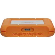LaCie Rugged 1 TB 2.5" external hard drive USB-C® Silver, Orange STFR1000800