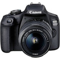 Canon,Canon EOS-2000D DSLR camera EF-S 18-55 mm IS II 24.1 MP Black Optical viewfinder, Built-in flash, Wi-Fi, Full HD Video - Gadcet.com