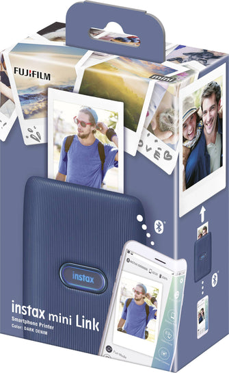 Buy FUJIFILM,Fujifilm Instax Link Instant Smartphone photoprinter (Dark Denim) - Gadcet.com | UK | London | Scotland | Wales| Ireland | Near Me | Cheap | Pay In 3 | Instax Smartphone photo printer