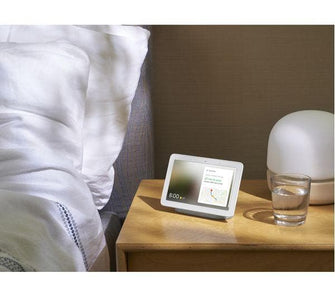 Buy Google,GOOGLE Nest Hub - Chalk (Hands free help at home) - Gadcet.com | UK | London | Scotland | Wales| Ireland | Near Me | Cheap | Pay In 3 | Speakers
