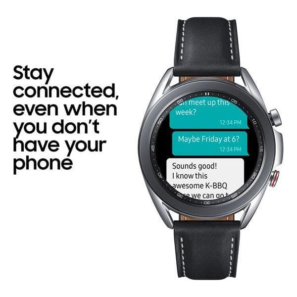 Buy Samsung,Samsung Galaxy Watch 3 4G - Mystic Silver, 41 mm - Gadcet.com | UK | London | Scotland | Wales| Ireland | Near Me | Cheap | Pay In 3 | Watches