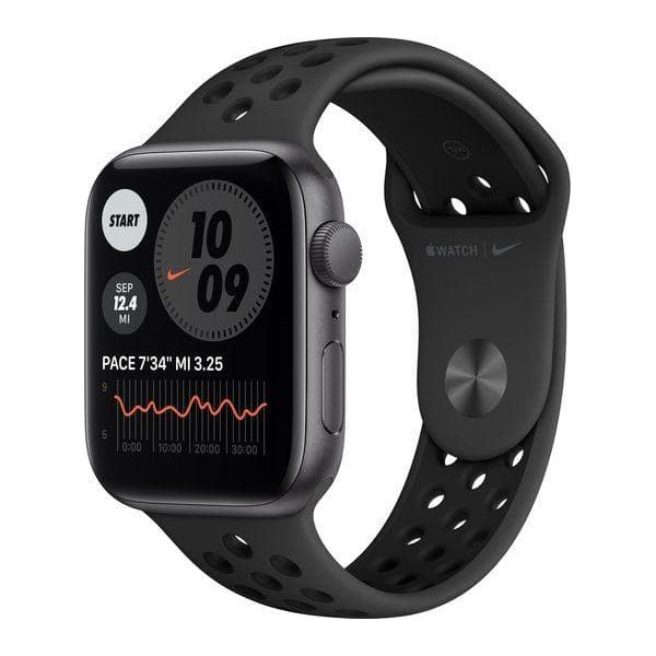 Buy Apple,Apple Watch Series 6 - Space Grey Aluminum with Black Nike Sports Band, 44 mm - Gadcet.com | UK | London | Scotland | Wales| Ireland | Near Me | Cheap | Pay In 3 | Watches
